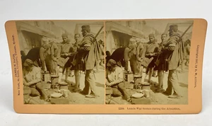 1897 Greco-Turkish War Stereoview RPPC Armistice Lamia Scene by B. W. Kilburn - Picture 1 of 15