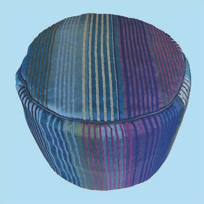  Pouffe Handmade Moroccan Silk  - Image 1 of 4