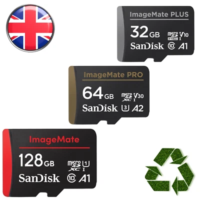 SanDisk ImageMate Micro SD Card 32GB 64GB 128GB 256GB Memory Card SDHC SDXC - Image 1 of 4