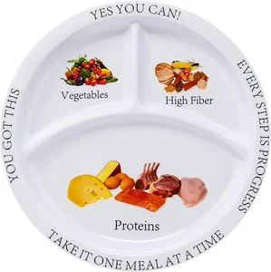 Bariatric Portion Control Plates for Weight Loss - Perfect for Bariatric Surgery - Picture 1 of 9