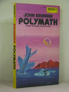 1., signiert vom Künstler Vincent DiFate, Polymath von John Brunner (1974 SF PBO) DAW - Bild 1 von 3