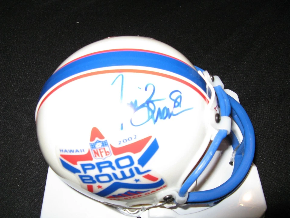 Tim Brown Oakland Raiders Signed Mini Helmet 2002 Pro Bowl PSA - Image 1 of 1
