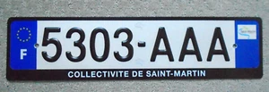 St Martin Caribbean Island License Plate 2021 Plate Saint Martin Near Mint Cond - Picture 1 of 4