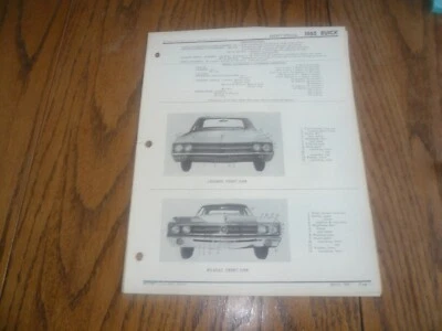 Buick Except 1965 páginas de libro de accidentes automovilísticos especiales - de colección Foto 1 de 4