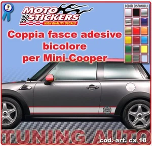 Mini Cooper - Bandas Adhesivo A 2 Colores - Cod. Art. cx18 - Imagen 1 de 1