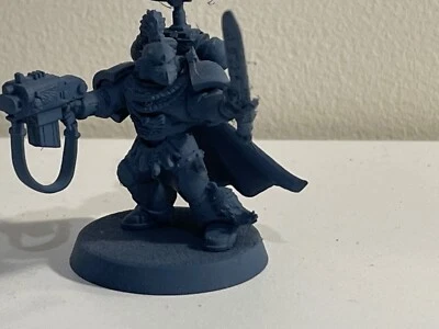 Games Workshop Warhammer 40K: Wolf Lord, assembled and part painted  - Image 1 of 2