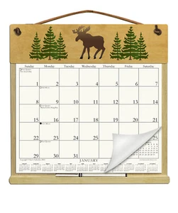 MOOSE CALENDAR HOLDER - REFILLABLE EVERY YEAR! - Picture 1 of 1
