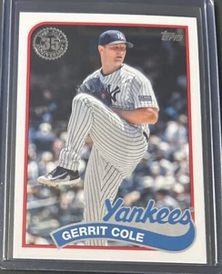 Gerrit Cole 2024 Topps Series 1 1989 Insert #89B-92 New York Yankees - Picture 1 of 2
