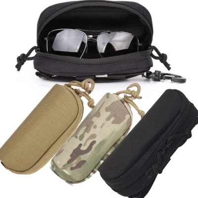 Tactical Molle Eyeglass Case Glasses Pouch Sunglasses EDC Waist Belt Pack Bag - Image 1 of 4