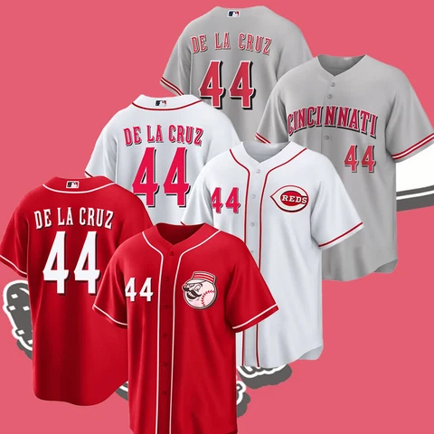HOT!! Elly De La Cruz #44 Cincinnati Baseball Team Name & Number Baseball Shirt Cover