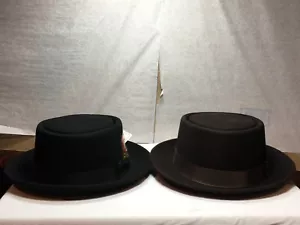 Nuevo sombrero de lana Capas Porkpie para hombre - Imagen 1 de 5