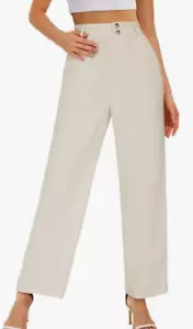 NEW Onlypuff Women's Casual Business Wide Leg Palazzo Pants Size Large - Picture 1 of 1