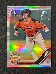 Joey Bart 2019 Bowman Chrome 1st Refractor /499 Giants Pirates BCP-50 - Picture 1 of 2