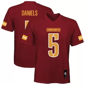 Jayden Daniels #5 Washington Commanders KIDS or YOUTH Red Jersey - Picture 1 of 9