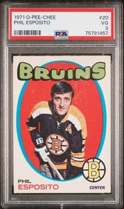 1971 O-Pee-Chee Phil Esposito #20 PSA 3 - Picture 1 of 2