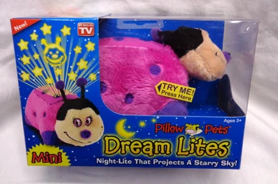 As Seen on TV ~ MINI DREAM LITES Pillow Pets Night-Lite RAINBOW UNICORN - Image 1 of 4