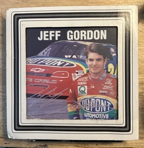 Vintage Jeff Gordon 8” Signed Carnival Glass Photo In Frame - Picture 1 of 6
