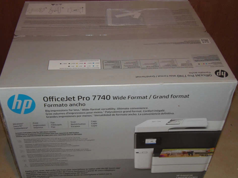 NEW Factory Sealed  HP OfficeJet Pro 7740 Wide Format All in One Printer - Image 1 of 1