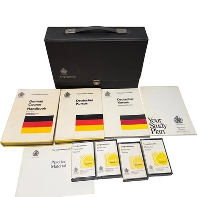 Linguaphone German Language Course Set with Cassettes and Handbook - Image 1 of 4