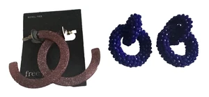 2 Paar Ohrringe Free Press Schmuck Creolen - Bild 1 von 8