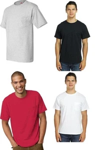 Hanes Men's Pocket T-shirts 3-PACK 50/50 ComfortBlend EcoSmart Pocket Tee - Picture 1 of 5