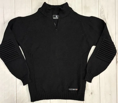 Suéter Dale of Norway Sport 1/4 Cremallera Lana Negro Detalle Codo Medio Nórdico Foto 1 de 4