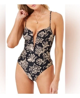 $220 NWT L*Space Roxanne Floral Print Nylon One-Piece Swimsuit Bitsy S - Image 1 of 4