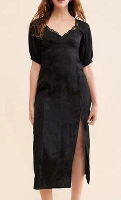 Anthropologie Saltwater Luxe Medium Black Cinna Midi Dress NWT - Image 1 of 4