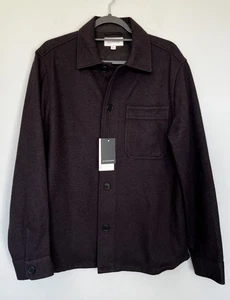 M&S Men’s Chocolate Brown Warm Over-shirt Shirt Shacket Jacket Medium NEW - Picture 1 of 7