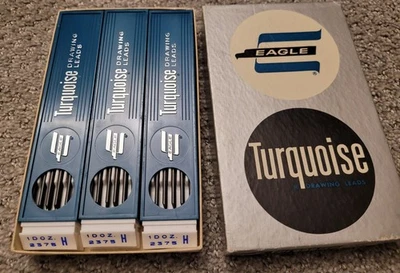 Nueva Caja de 72 Cables de Dibujo Águila Turquesa Berol De Colección 2375 - 6 Docenas de Cables Foto 1 de 4