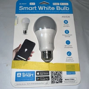 Atomi Smart WiFi White LED Bulb with Dimmable and Tunable White Light (2700K-600 - Picture 1 of 7