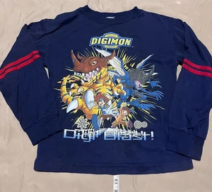 Vintage Digimon Original T-Shirt Jugend Langarm Kinder Medium - Bild 1 von 4