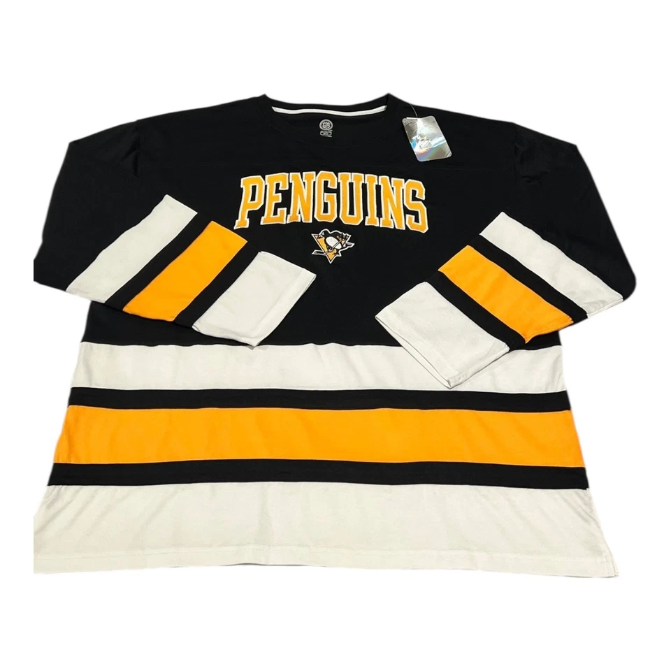 Pittsburgh Penguins Men's NHL Long Sleeve Hockey Jersey 2XL NWT - Image 1 of 4