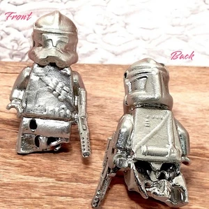 Postal Pours 26 gram 'Wounded Stormtrooper Lego Minifig' - .999 Sand Cast Silver - Picture 1 of 12