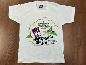 VINTAGE WASHINGTON DC T SHIRT M LUKE A TUKE 1990 DEADSTOCK NOS SINGLE STITCH - Picture 1 of 7