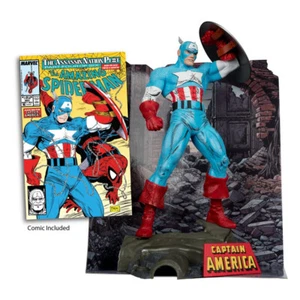 MARVEL COLLECTION CAPTAIN AMERICA Amazing Spider-Man #323 1/6 STATUE 28 cm McFar - Imagen 1 de 10