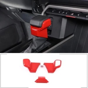 Cubierta de cabeza de perilla de engranaje de control central rojo ABS para Toyota Sequoia 2023-24 - Imagen 1 de 10