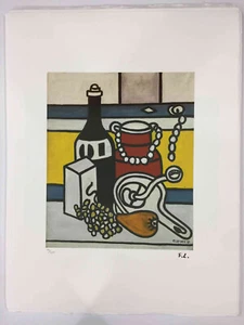 Fernand Leger Lithography off set cm 50x65 signing on plate with certificate - Picture 1 of 11