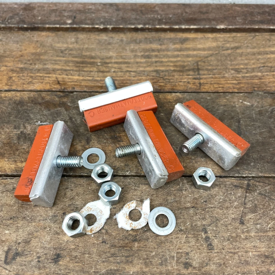 Pastillas de freno Scott Mathauser C de colección NOS zapatos Old School BMX carretera salmón 4 Foto 1 de 4