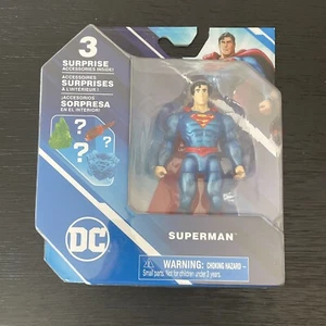 NEW 2022 Spin Master DC Heroes Metallic Superman Chase Variant 4" Action Figure - Picture 1 of 4