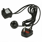 Electric Fountain Water Pump With 4 Led Light Pond Garden Pool Submersible Pump