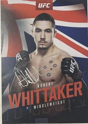 Rare Robert Whittaker Promotional Poster (Cardboard) In Person Autograph 8x11 - Image 1 of 2