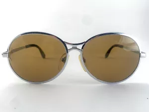 VINTAGE NEW RODENSTOCK BERNINA OVERSIZED SILVER SUNGLASSES 1970'S GERMANY - Picture 1 of 5