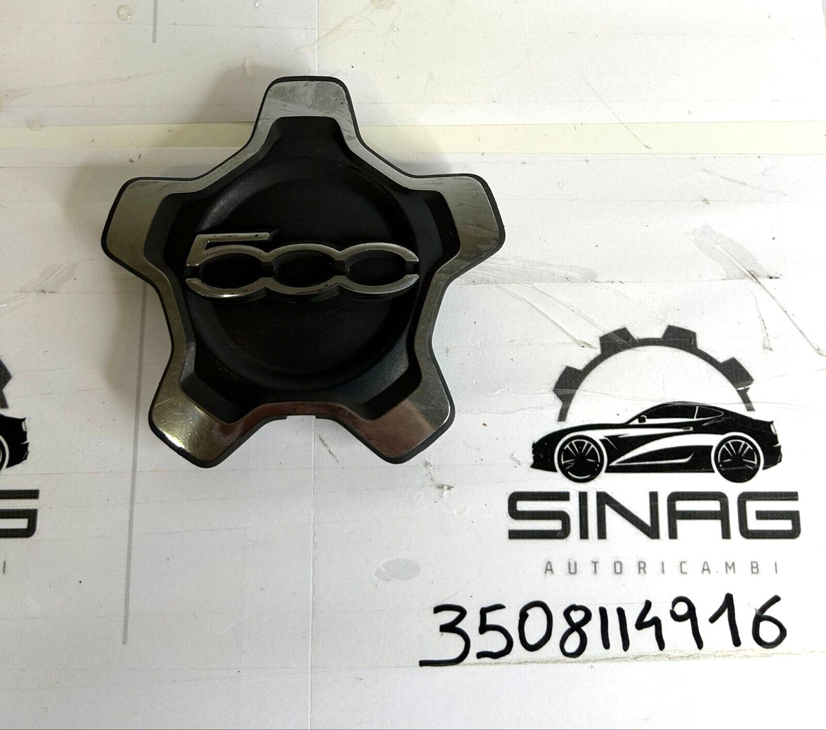 Coprimozzo Originale Fiat 500X Cromato - Ricambio Per Cerchi In Lega - Foto 12