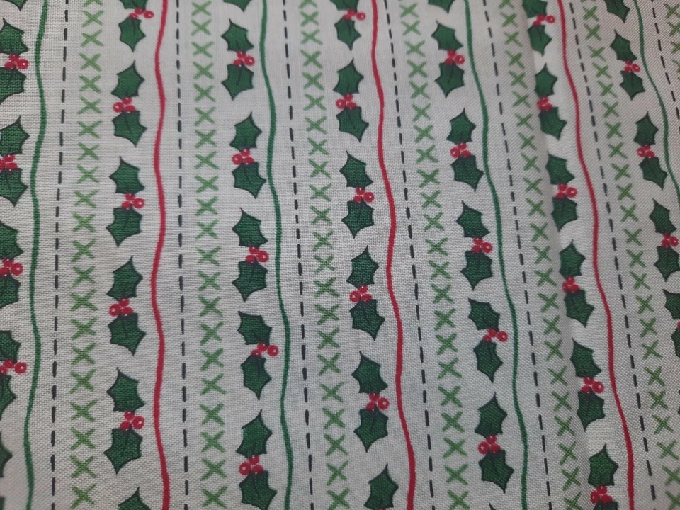 Jolly St. Nick MaryJo Tuttle Connecting Threads Cotton Fabric 42"X35" Christmas - Image 1 of 4