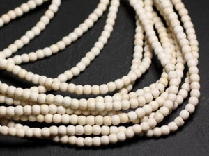 Fil 39cm 92pc env - Perles de Pierre Turquoise Synthèse Reconstituée Boules 3-4m - Picture 1 of 1