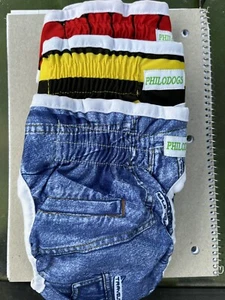 Philoldogs Reusable Dog Diapers 3 Pc.Size S Super Absorbent w/Adjustable Straps - Picture 1 of 2