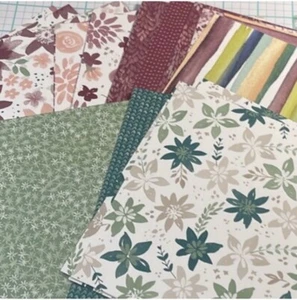 Stampin Up BLOOMS & BLISS Designer Series Paper - Half Pack (24) 6x6 Shts - Picture 1 of 3