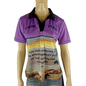 CAPE YORK ladies size 14 shirt polo purple Top of Australia souvenir fishing - Picture 1 of 10