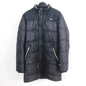 G STAR RAW Womens L Insulated Jacket Coat Parka Hooded Puffer Padded Black Top - Picture 1 of 6